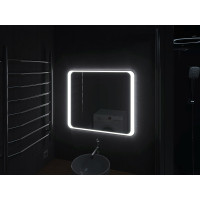 Зеркало в ванную комнату с подсветкой Болона 65х65 см